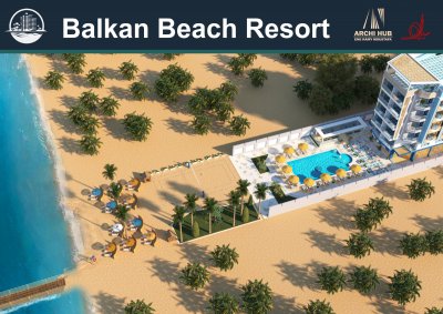 Balkan Beach Resort is a residential complex with a private beach. With installment payment.